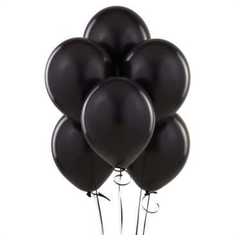 Metalik Balon Siyah 100 Adet