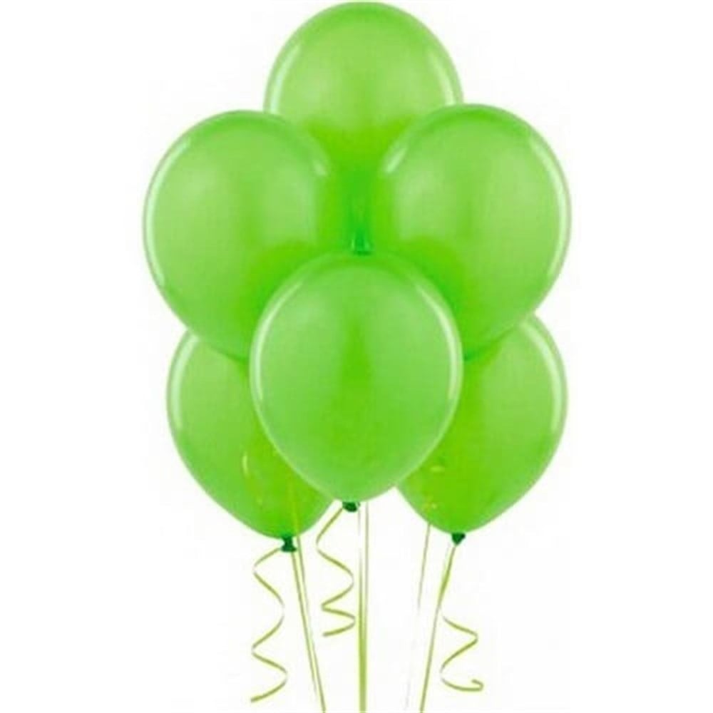 Metalik Balon Yeşil 10 Adet