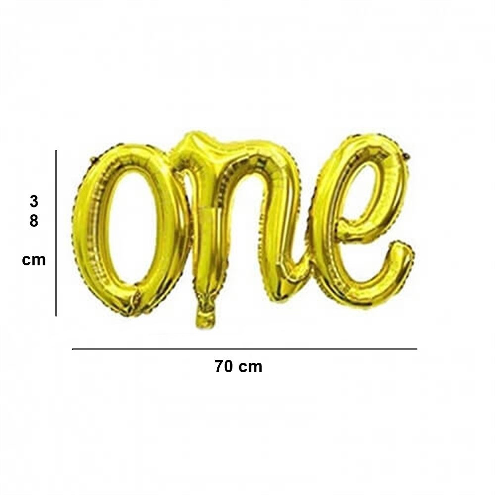 One Folyo Balon Gold