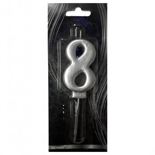 Rakam Mum 8 Gümüş