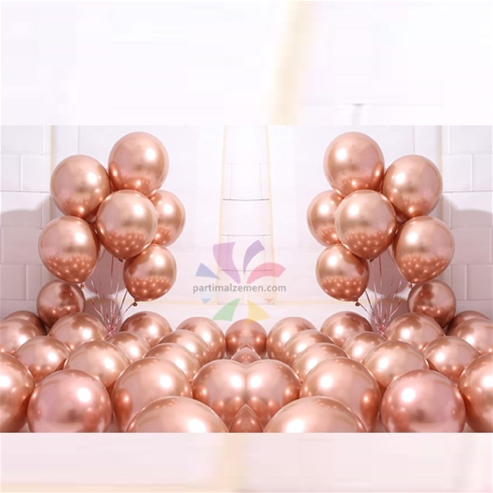 Rose Gold Krom Balon 5 Adet
