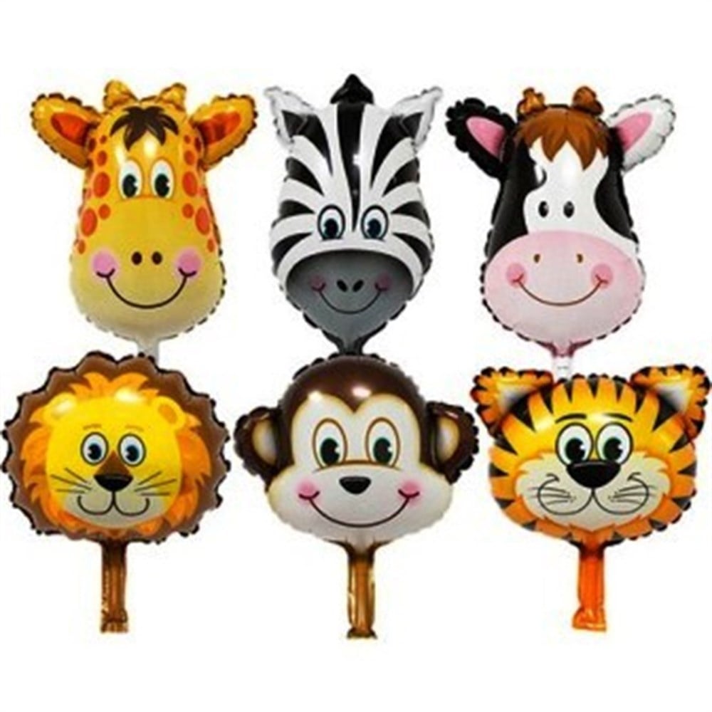 Safari Temalı Folyo Balon 6lı Set 20 cm