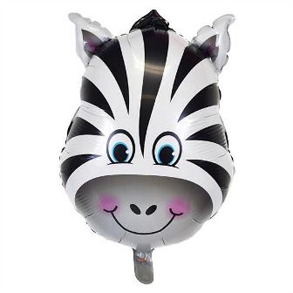 Safari Temalı Zebra Folyo Balon 45 cm