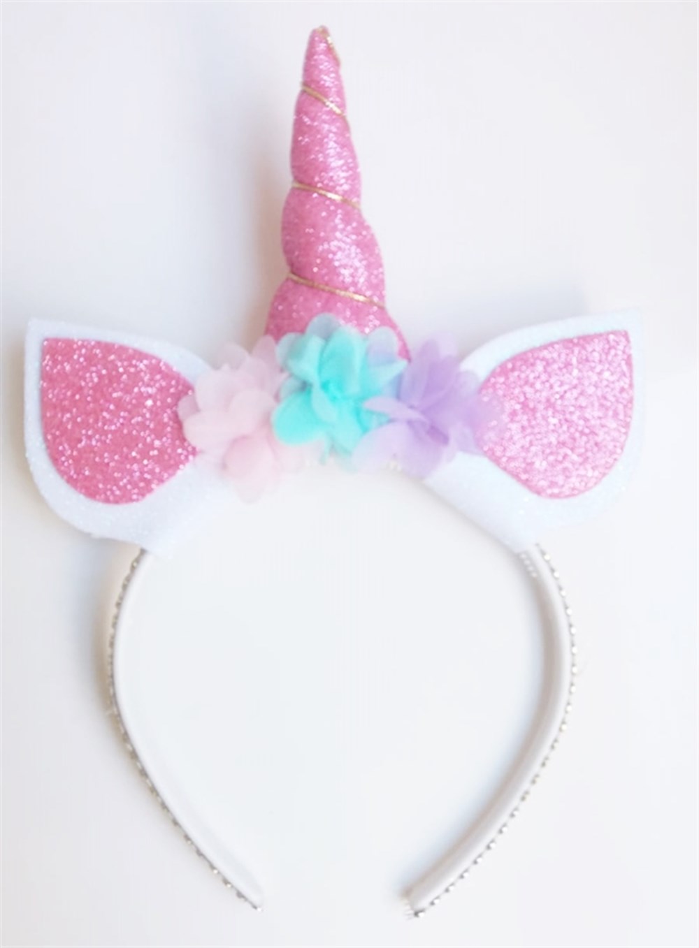 Simli Eva Unicorn Pembe Taç