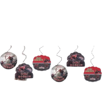 Spiderman Temalı Çift Taraflı Sarkıt Kağıt Süs 6lı