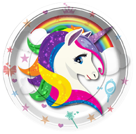 Unicorn Temalı Tabak 8 Adet