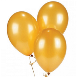 Metalik Balon Gold Altın 10 Adet