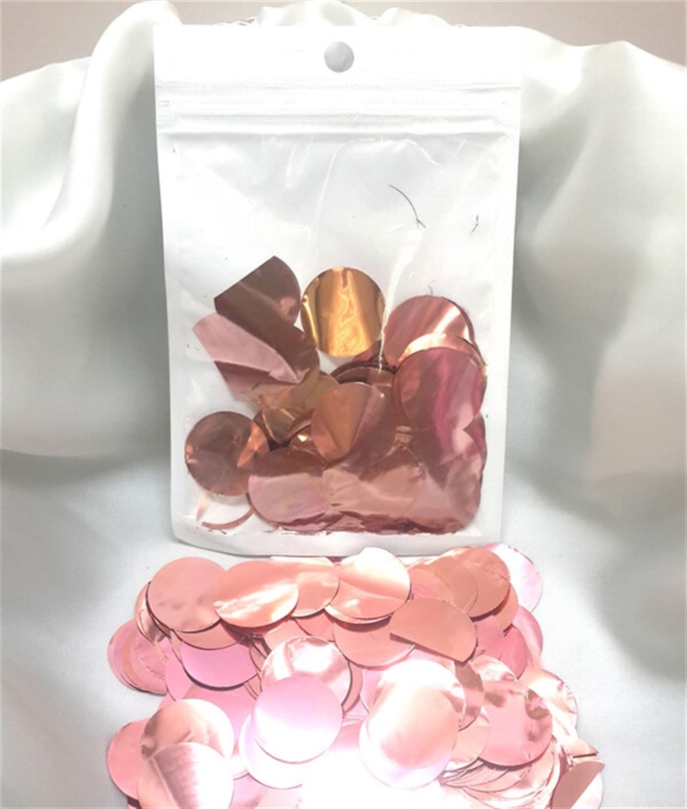 Balon Konfetisi Rose Gold