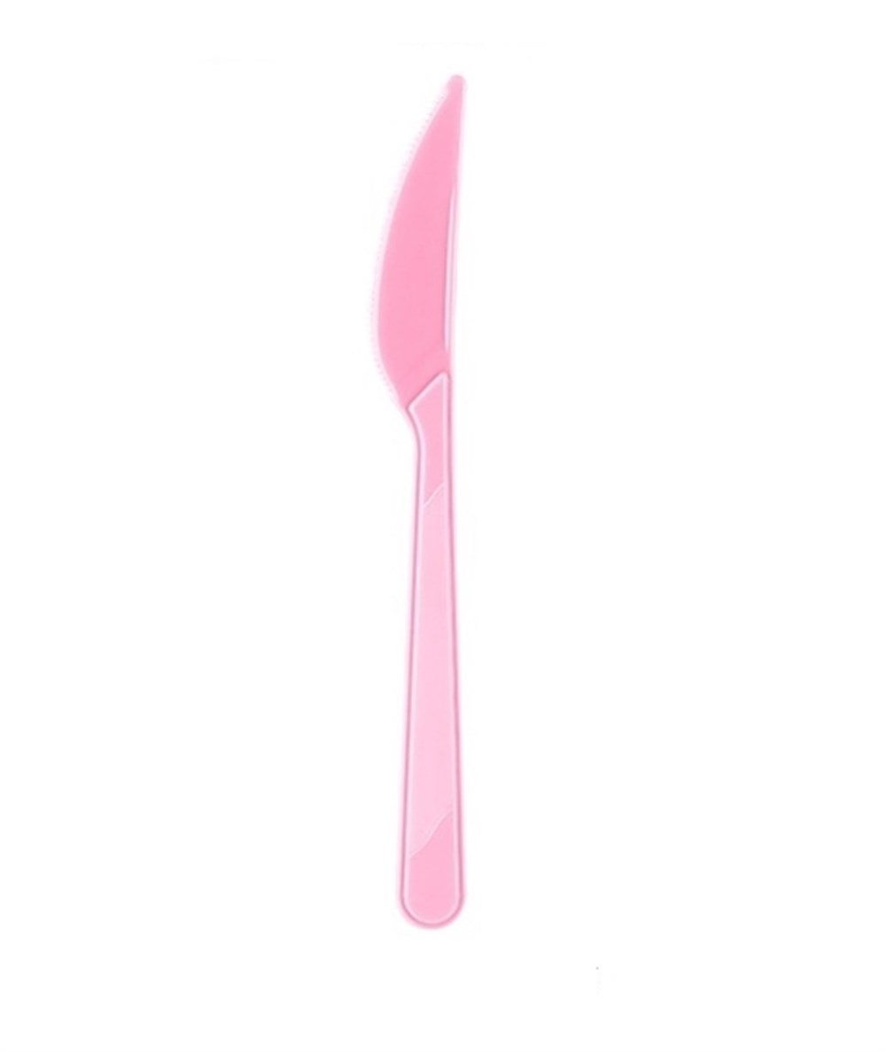 Bıçak Plastik Pembe 10 lu