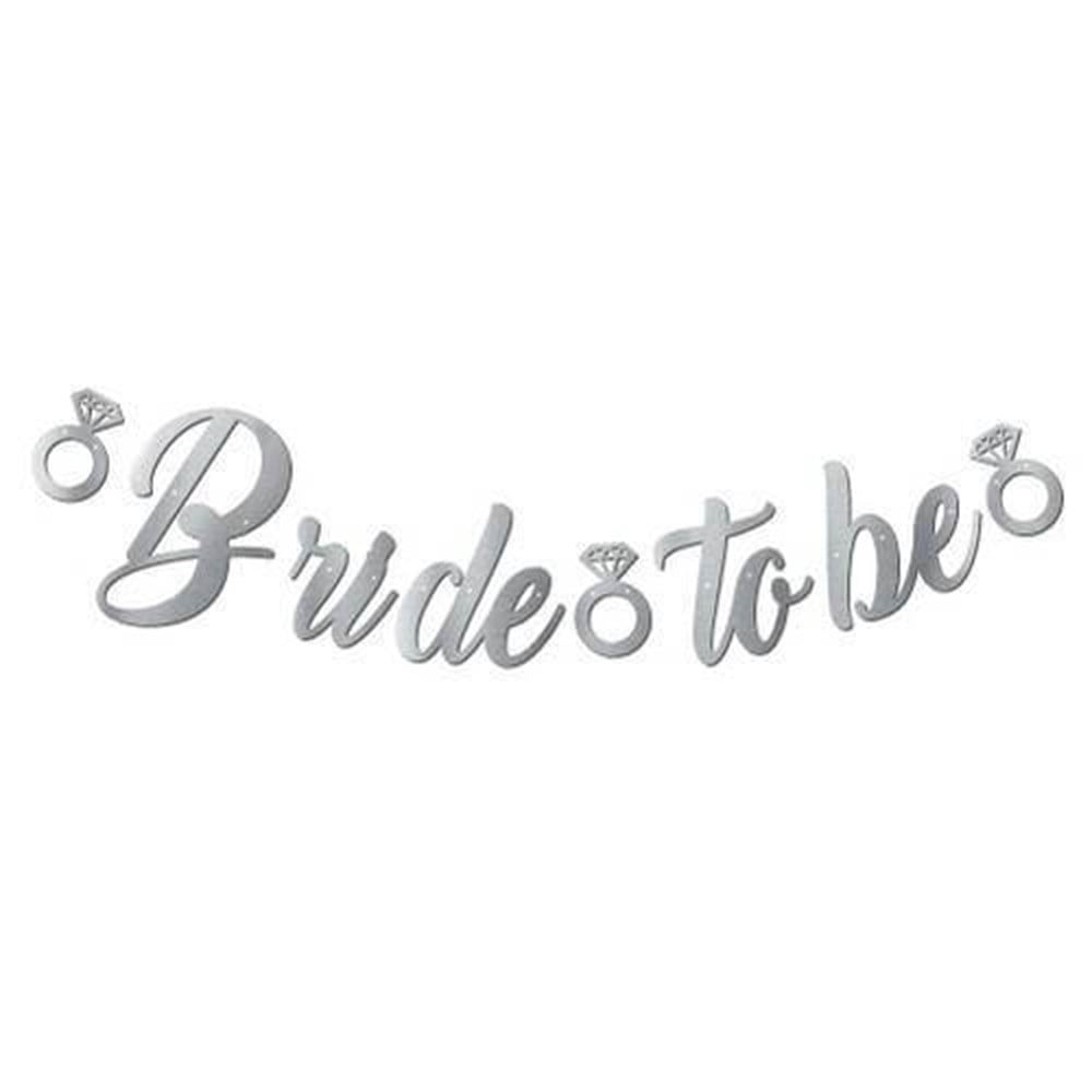 Bride To Be Kaligrafi Banner Gumus