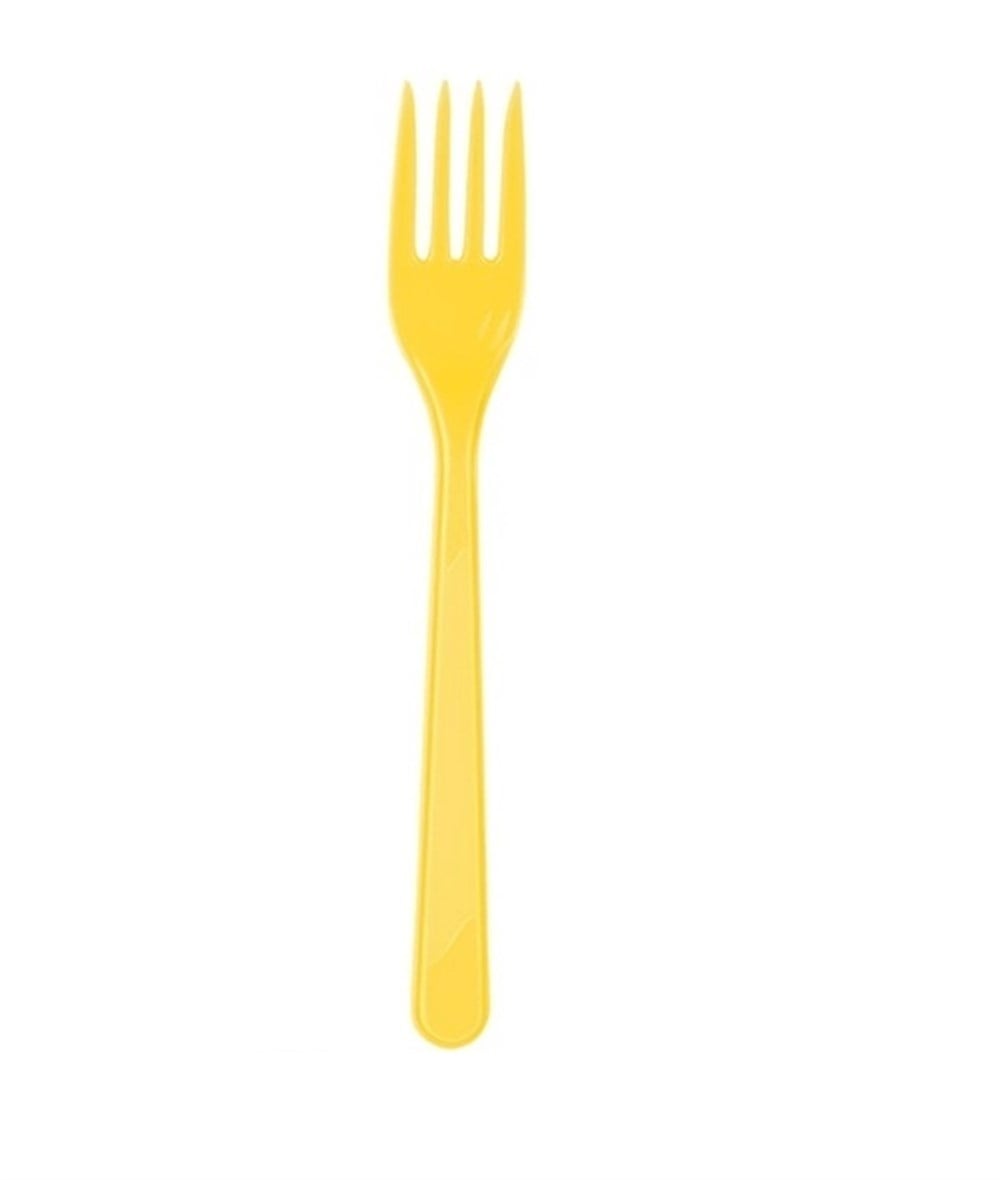 Çatal Plastik Sarı 25 li