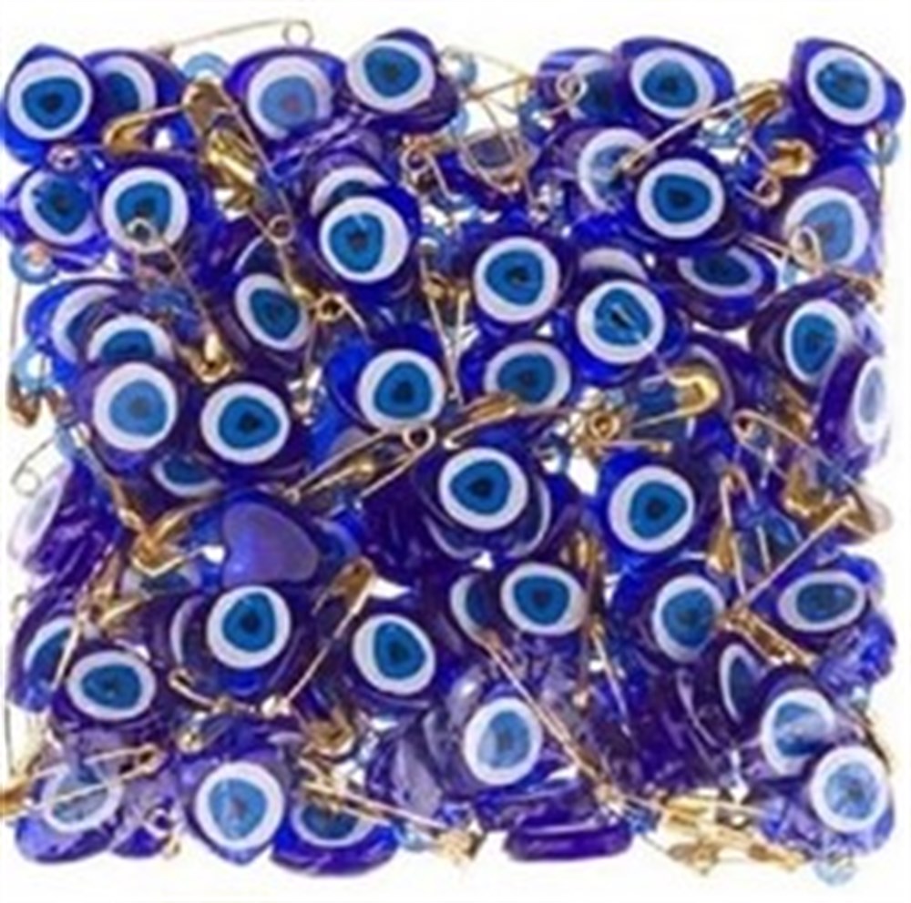 Çengelli İğneli Nazar Boncuğu 80 Adet