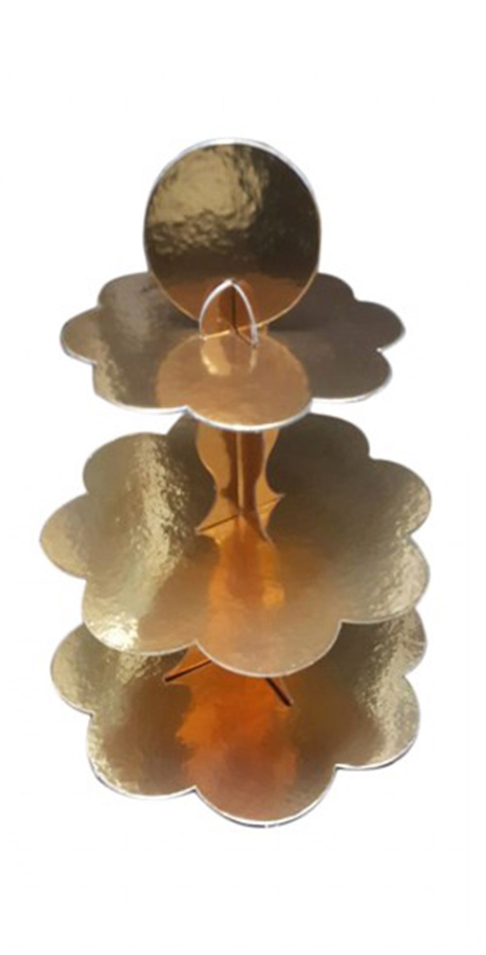 Cupcake Standı Gold Altın 3 katlı