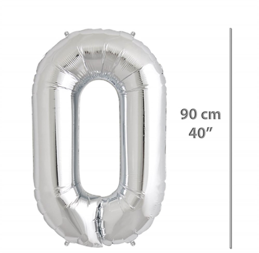 Folyo Harf O Gümüş Balon 90 cm