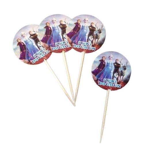 Frozen Elsa Cupcake Kürdan 20 Adet