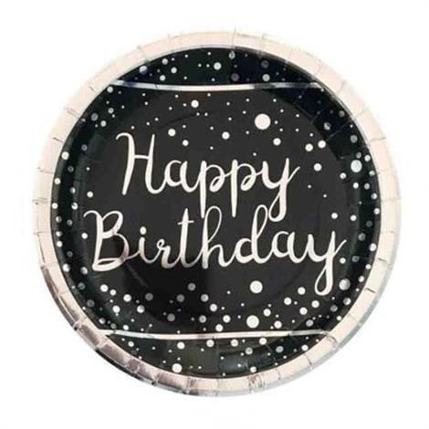 Happy Birthday Tabak Gümüş 6 Adet