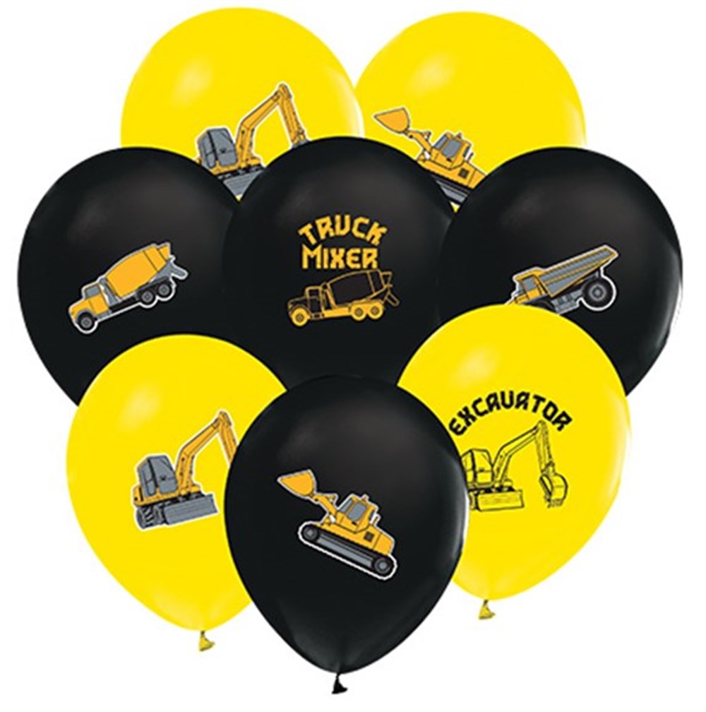 İnşaat Temalı Balon 10 Adet