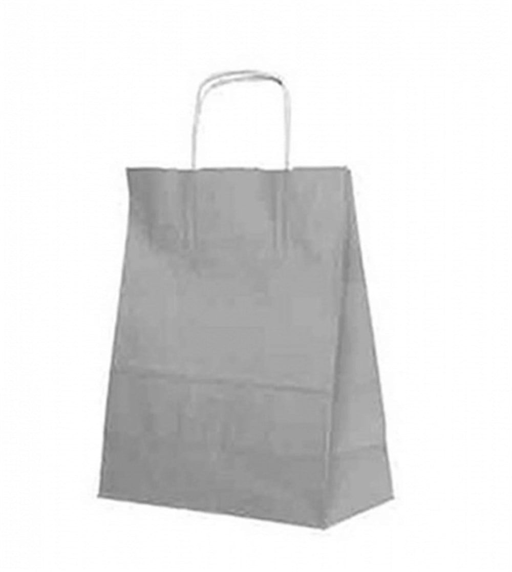 Karton Çanta  25x31cm Gümüş 25 Adet