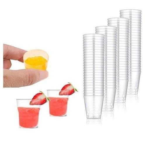 Kristal Shot Bardağı Sert Plastik 40cc 20'li