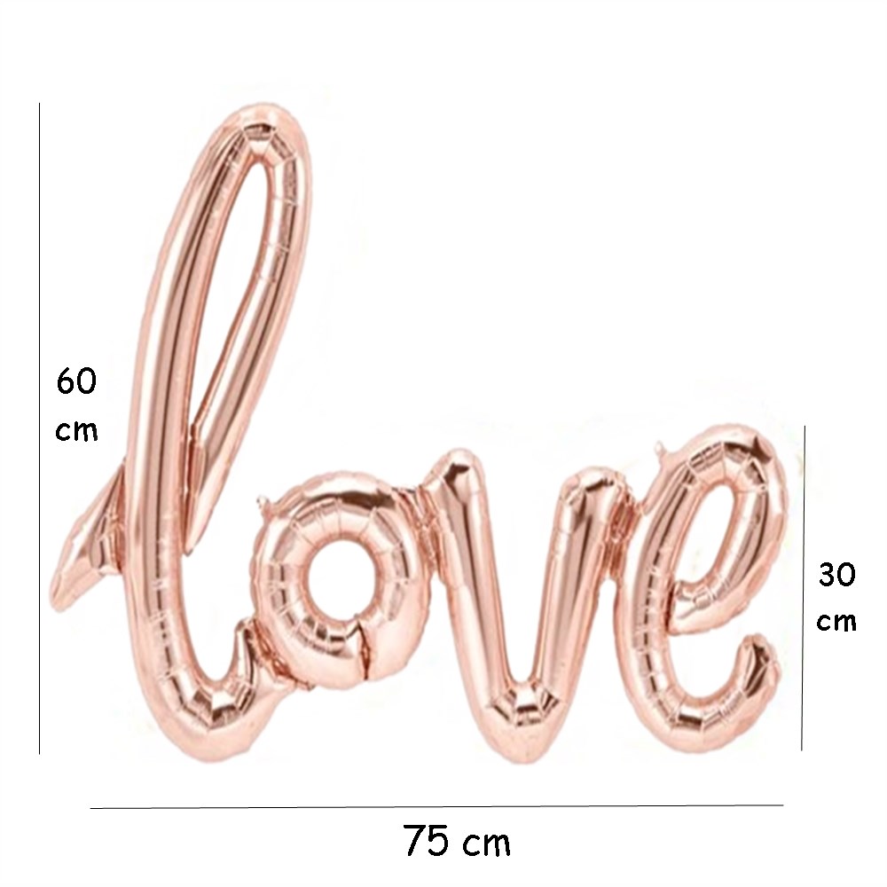Love Folyo Balon Rose Gold
