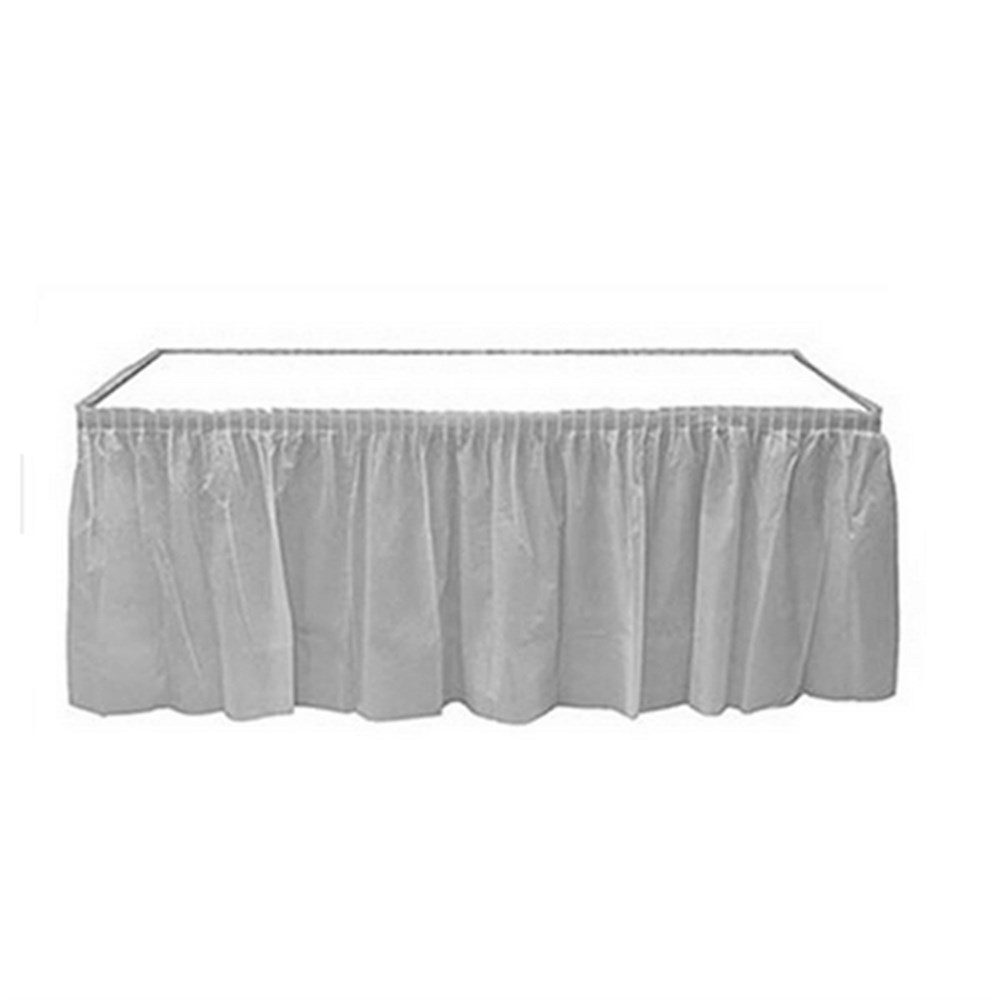 Masa Eteği Gümüş Gri