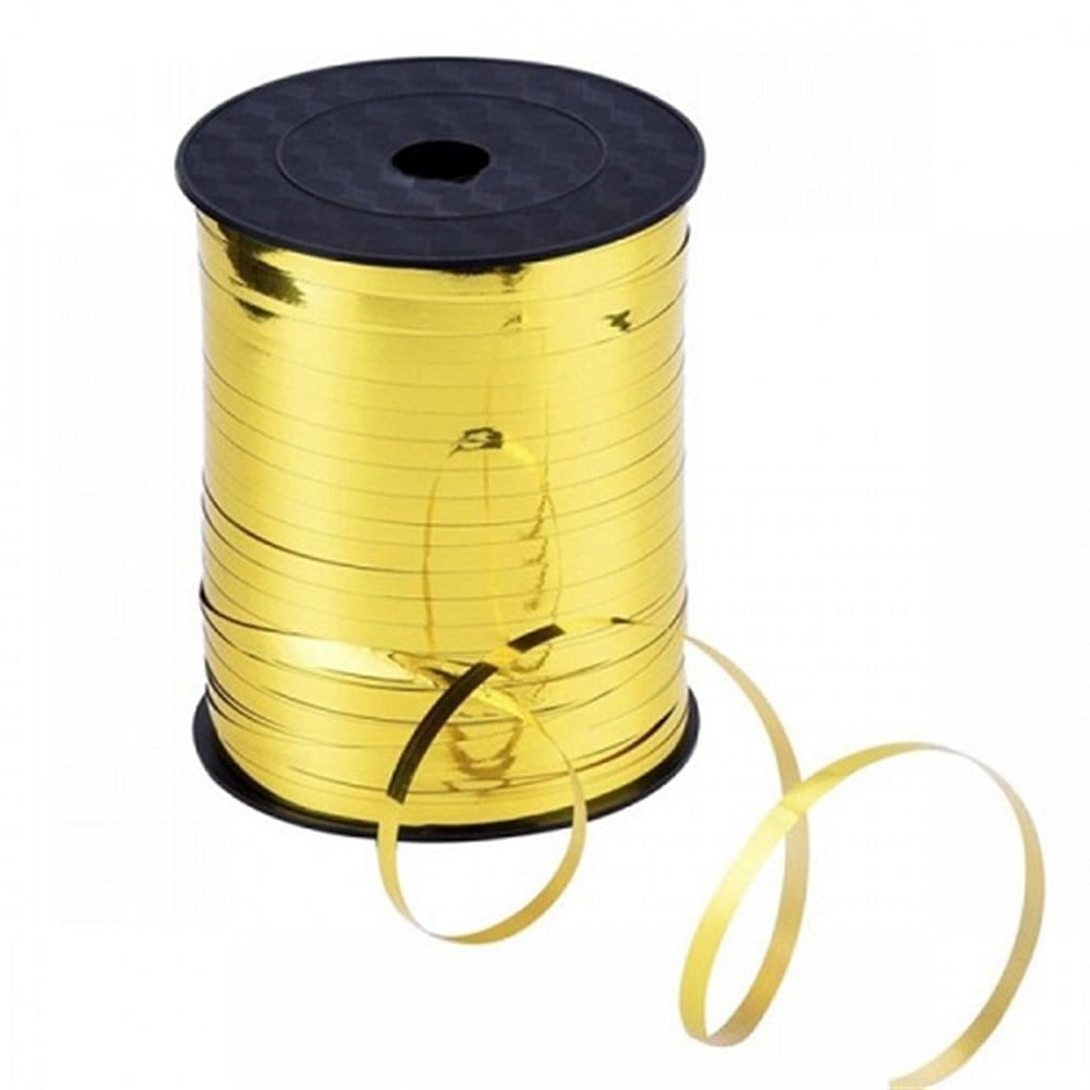 Metalik Altın Gold Rafya 8 mm 200 mt