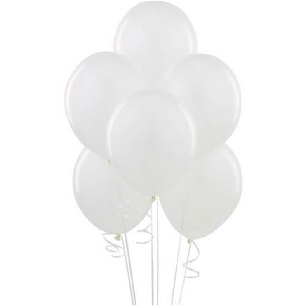 Metalik Balon Beyaz 10 Adet