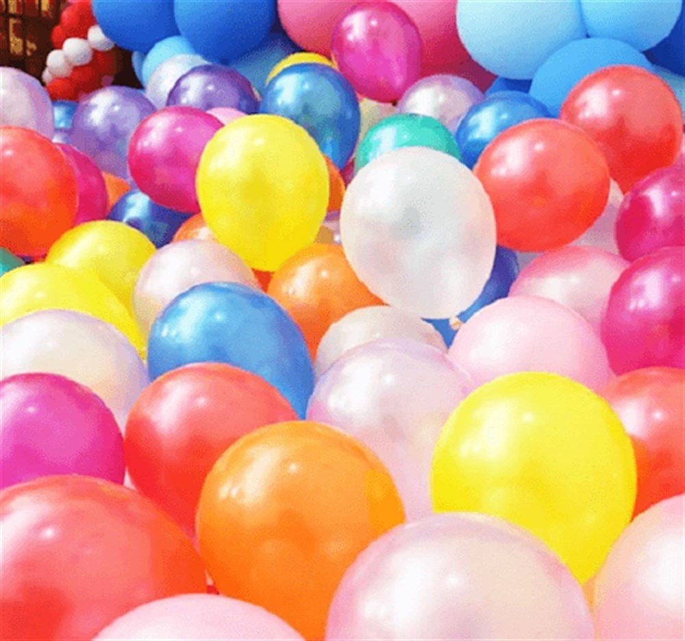 Metalik Balon Karışık 10 Adet