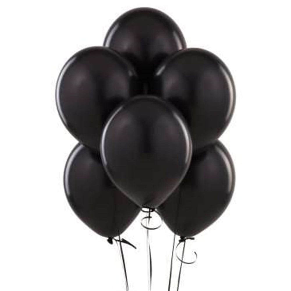 Metalik Balon Siyah 100 Adet