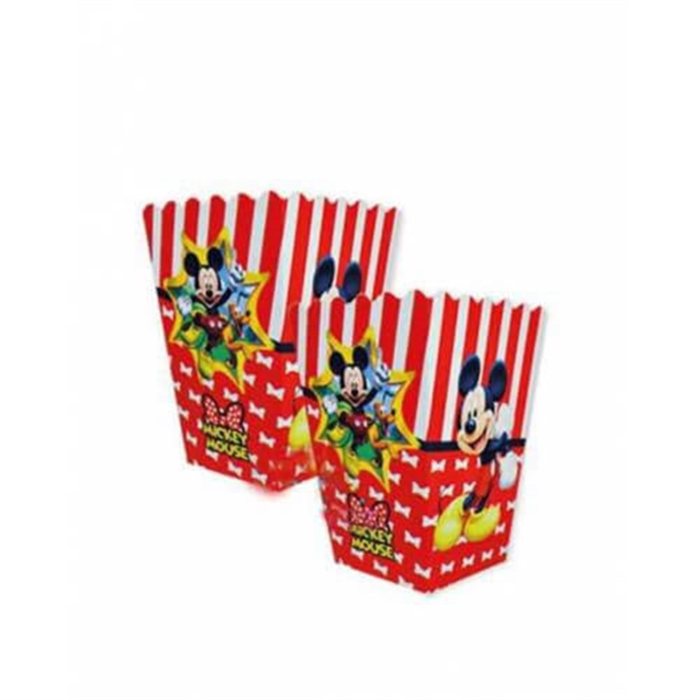 Mickey Mouse Pop Corn Mısır Kutusu 8 Adet