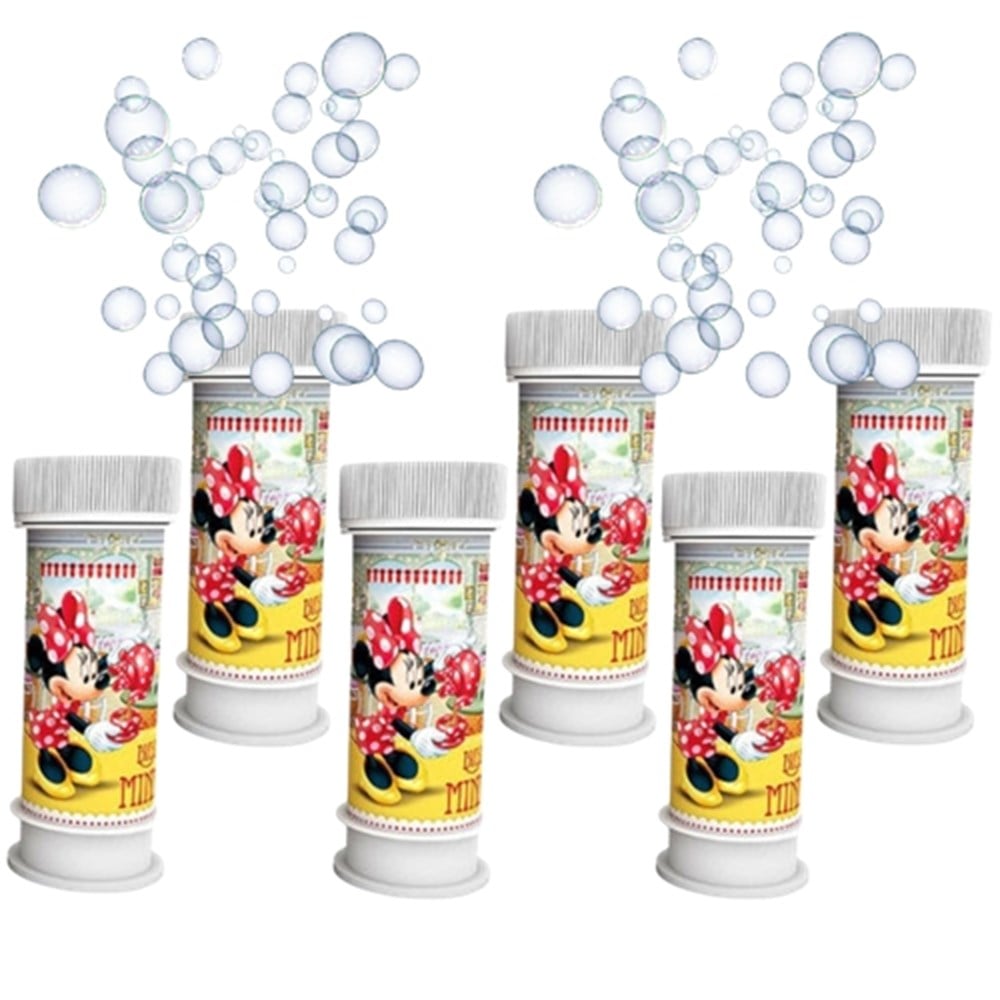 Minnie Mouse Temalı  Star Köpük Baloncuk 6 lı