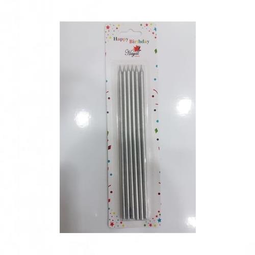 Mum Çubuk 20cm Gümüş
