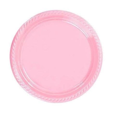 Plastik Pembe Tabak 25 Adet