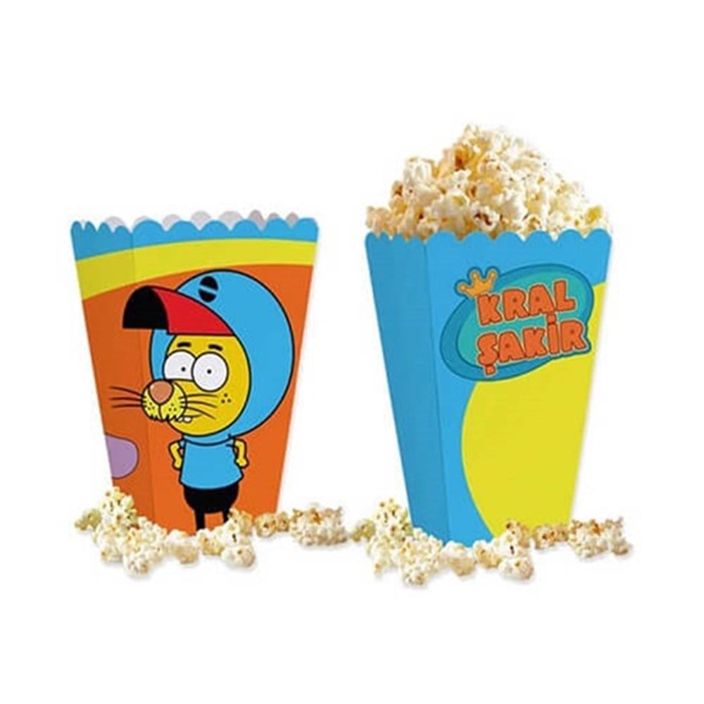 Kral Şakir Action Pop Corn Mısır Kutusu 8 Adet