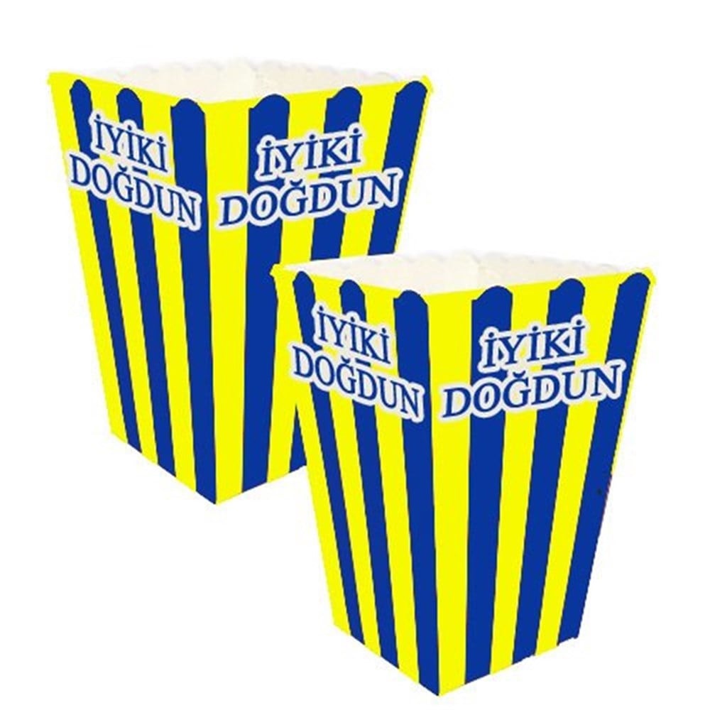 Fenerbahçe Temalı Pop Corn Mısır Kutusu 8 Adet