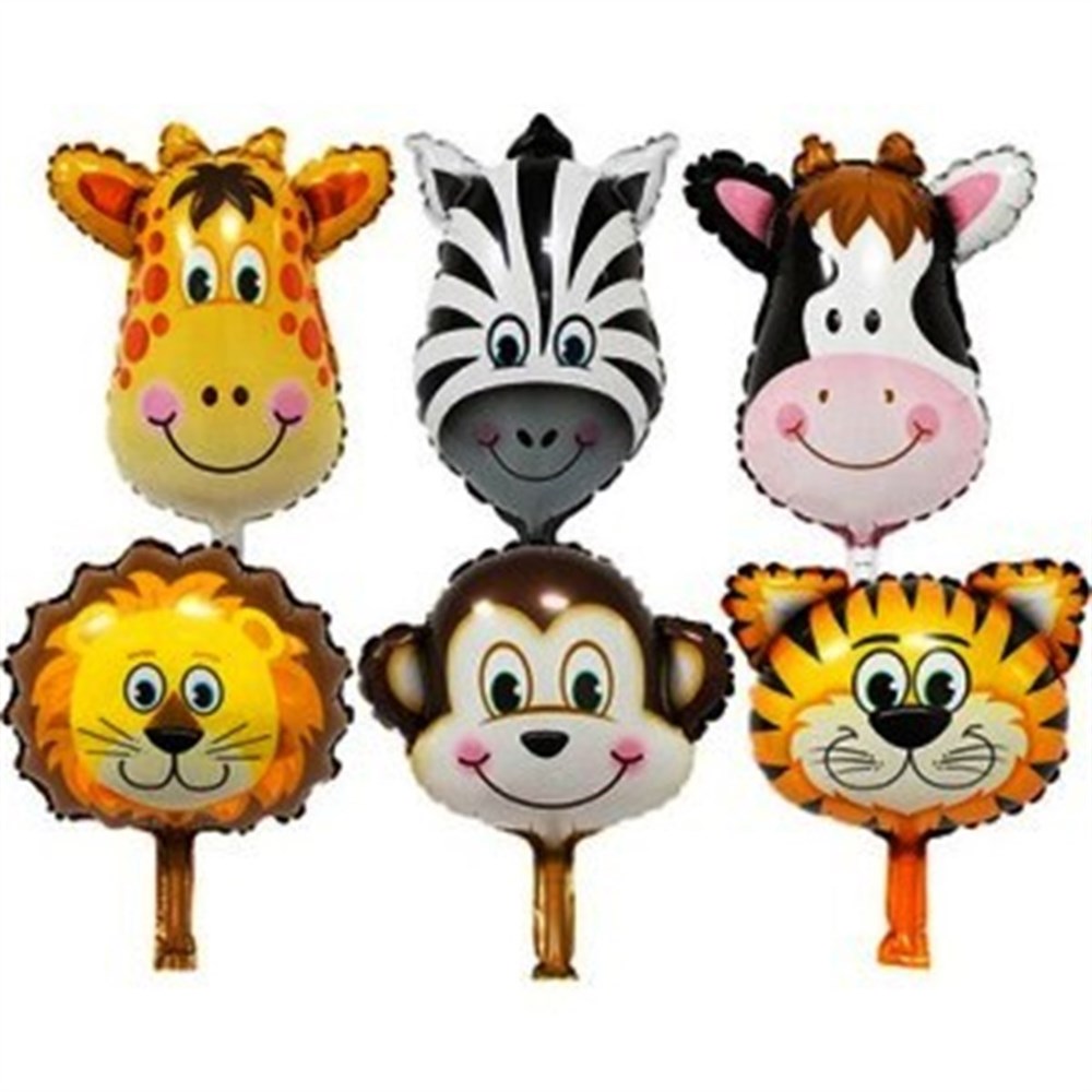 Safari Temalı Folyo Balon 6lı Set 20 cm