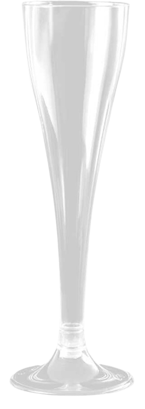 Şampanya Kadehi Bardak Plastik Şeffaf 120 ml 6'lı