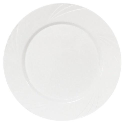 Tabak Sert Plastik 26cm Beyaz 6'lı