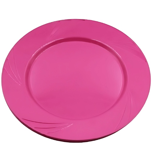 Tabak Sert Plastik 26cm Pembe 6'lı