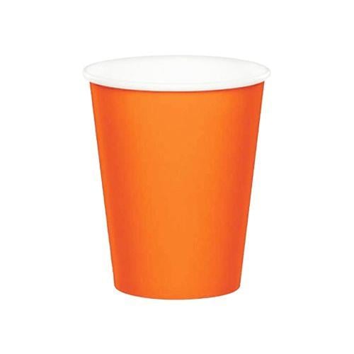 Turuncu Karton Bardak 8 Adet