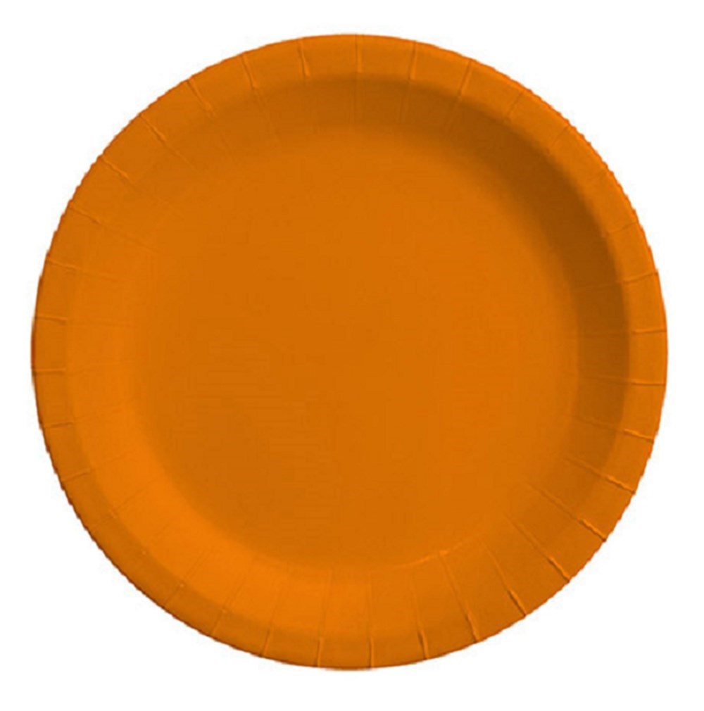 Turuncu Karton Tabak 8 Adet