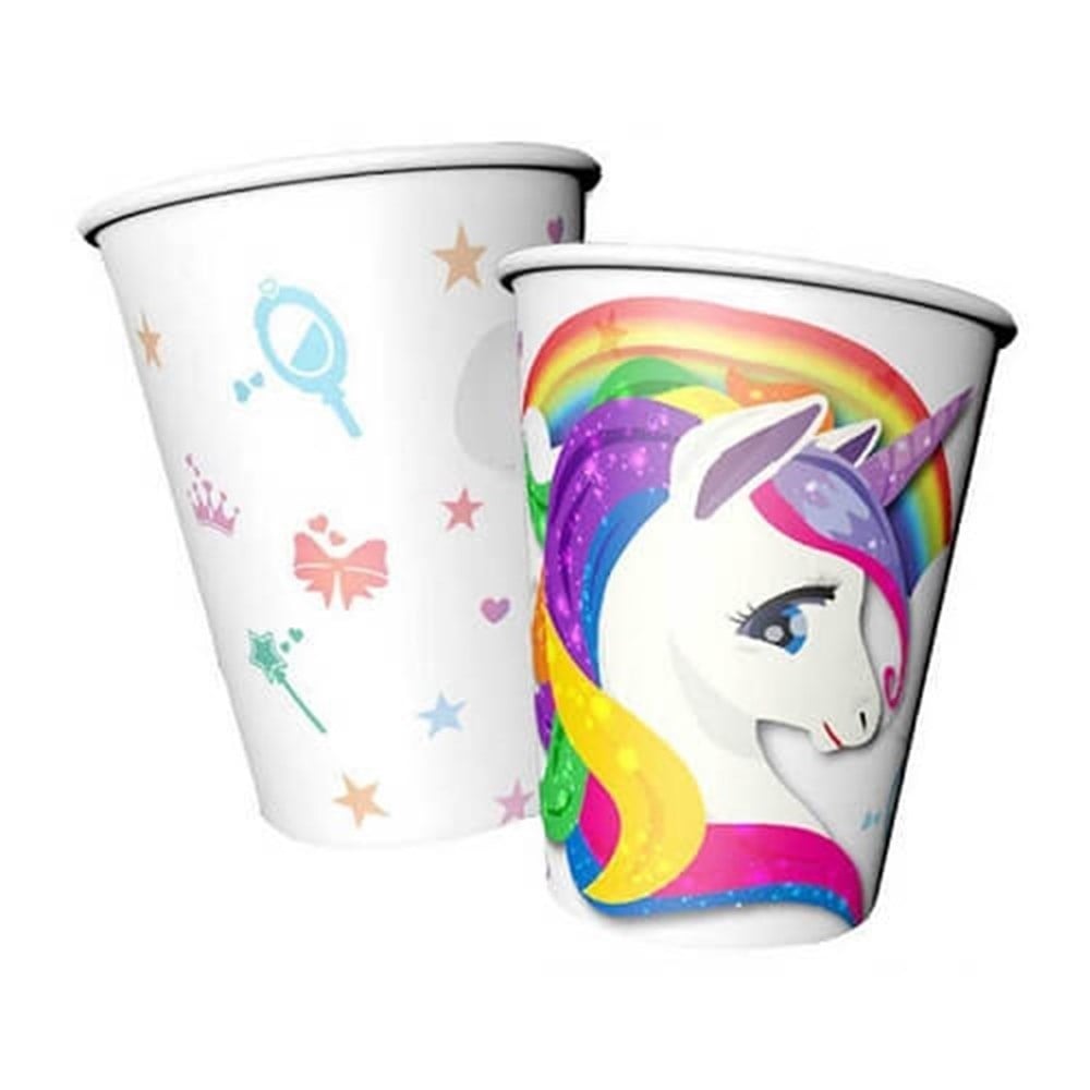 Unicorn Karton Bardak 8 Adet