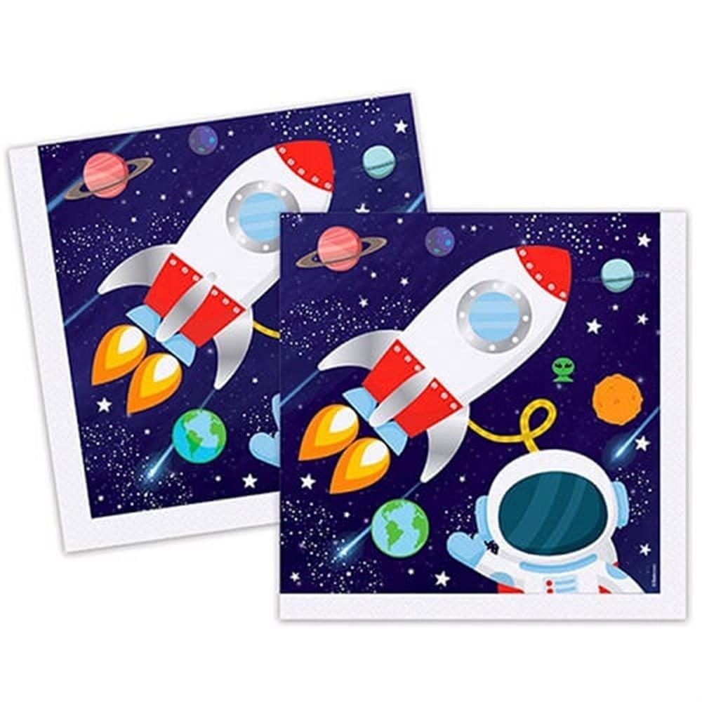 Uzay Temalı Peçete 16 Adet