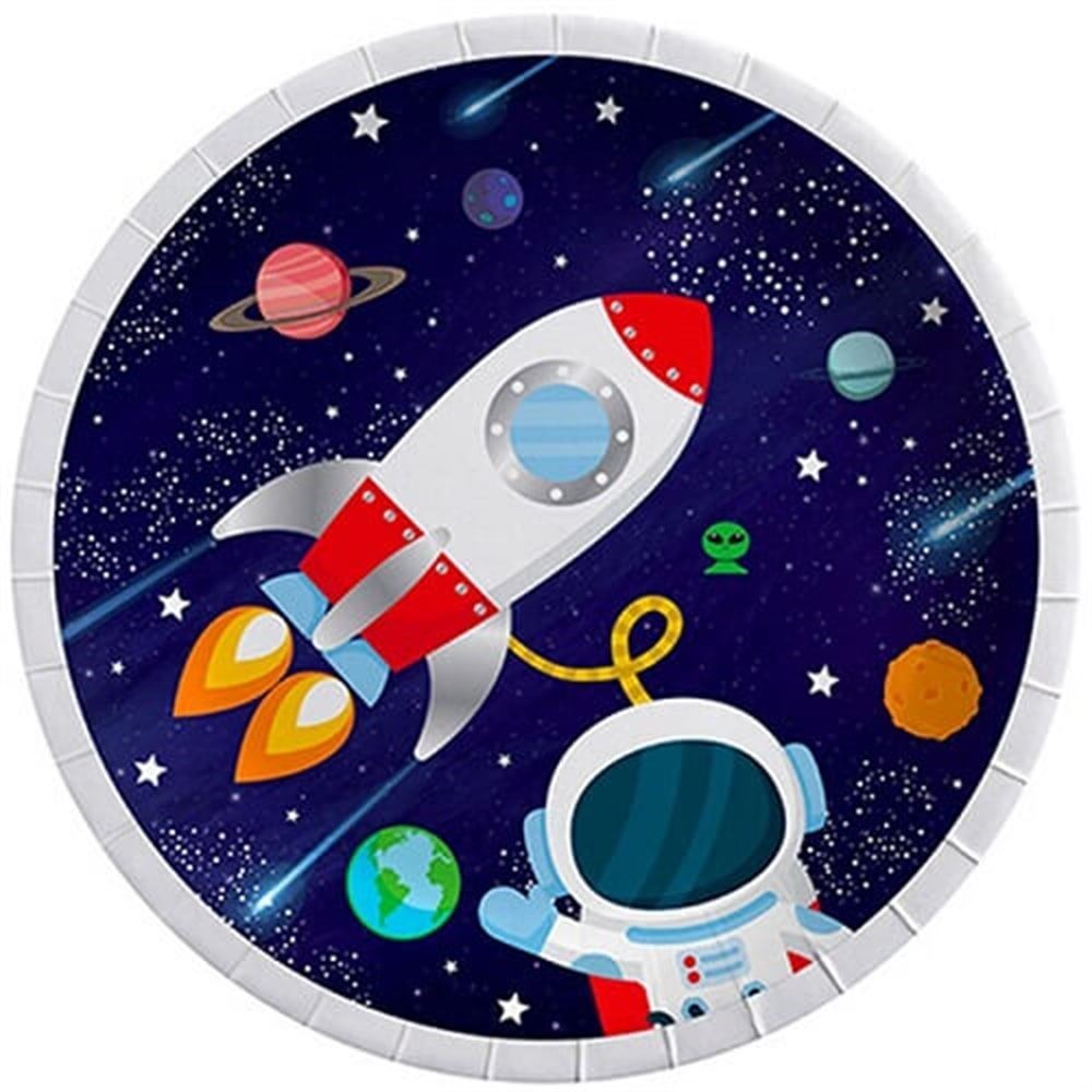 Uzay Temalı Tabak 8 Adet