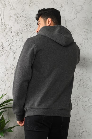  Anthracite Gray Mens Hoodie