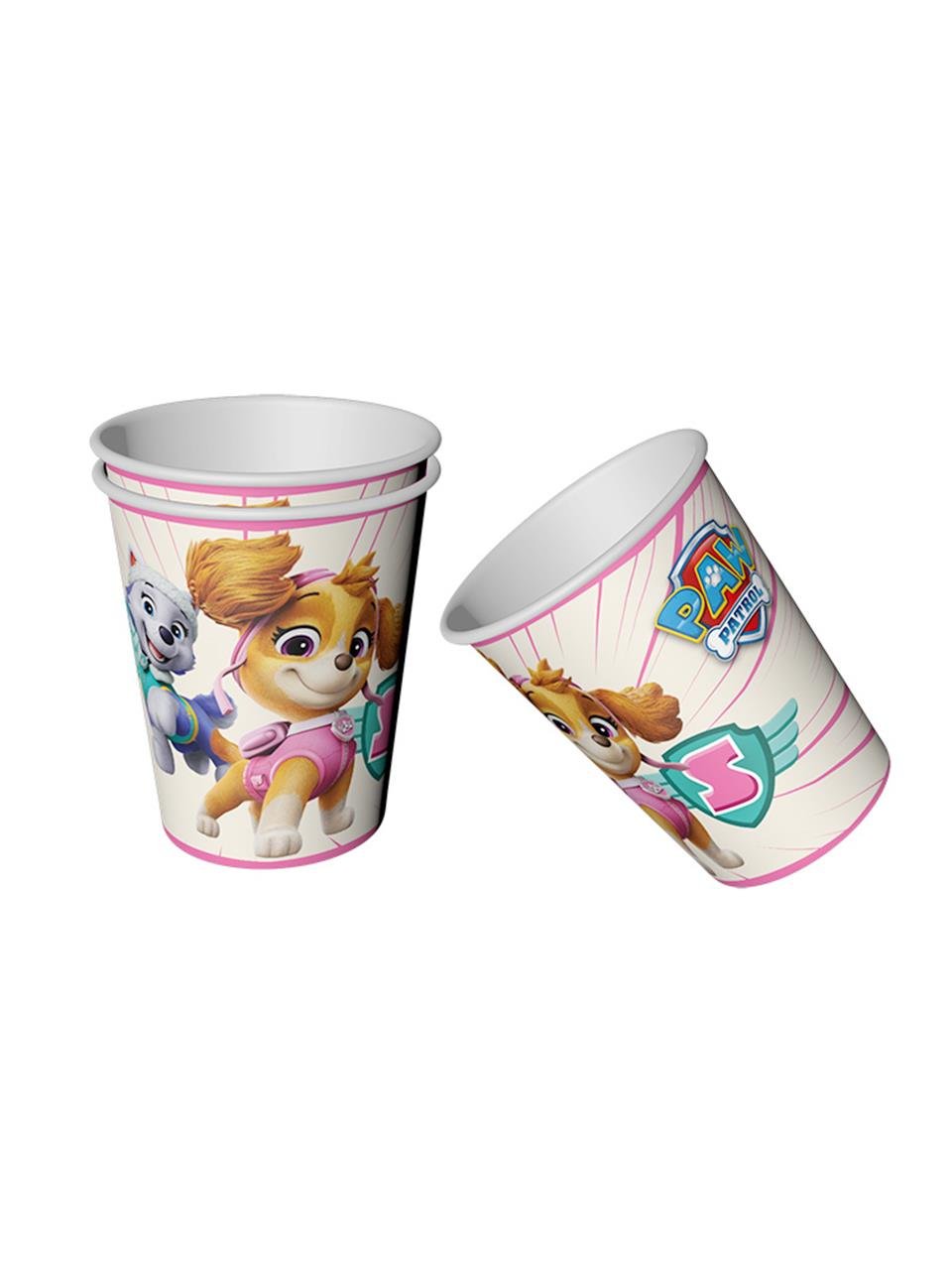 Paw Patrol Skye Temalı Bardak Doğum Günü  Karton Bardak 8li