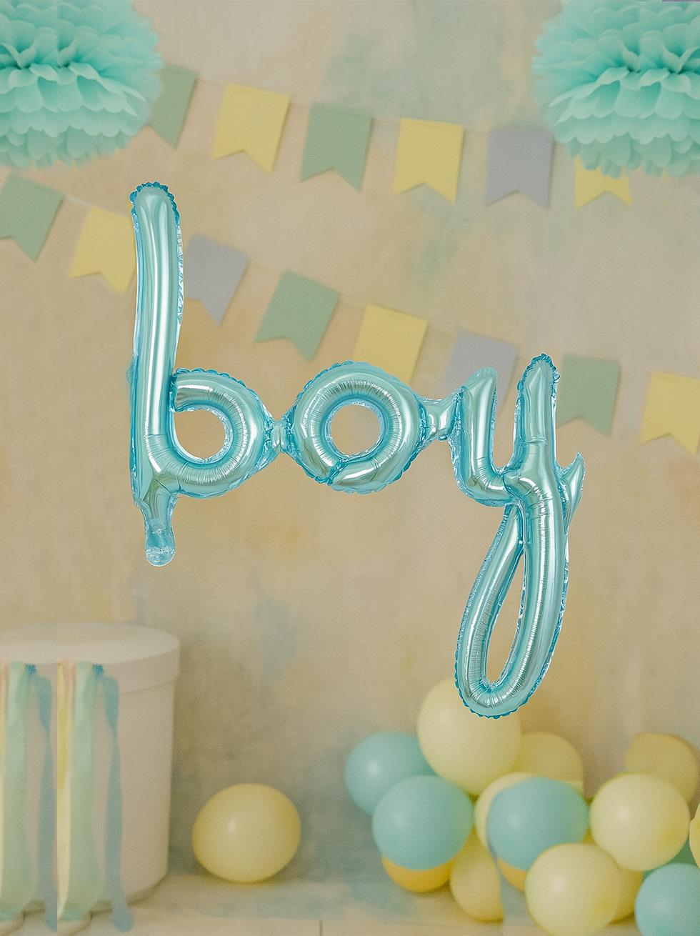 Boy Mavi Folyo Balon 83x83cm