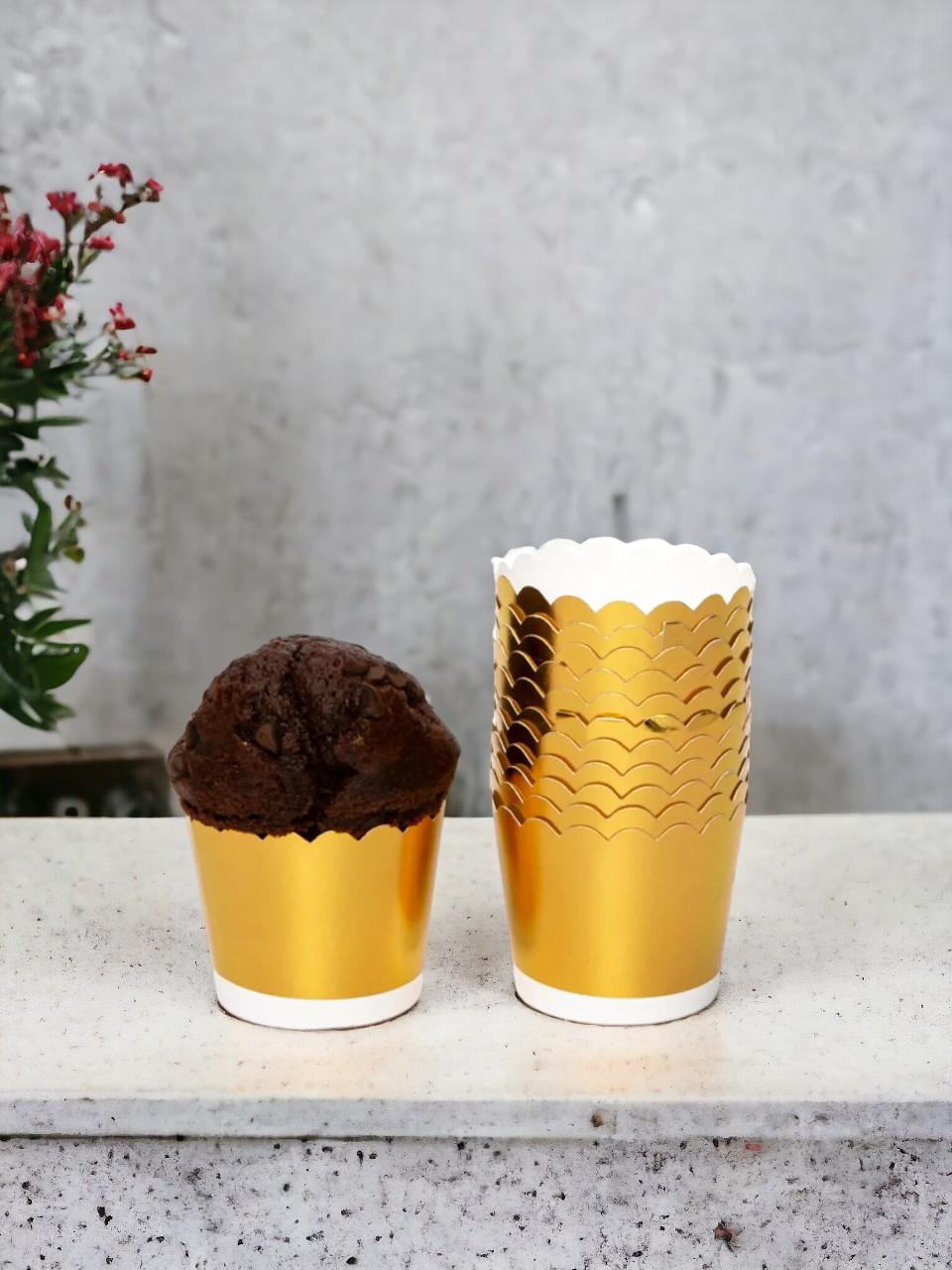 Cup Cake Kalıbı Altın 12 li