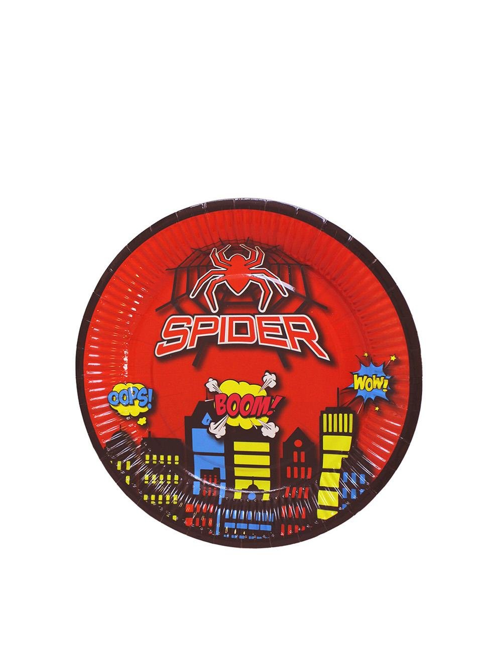 Örümcek Adam Temalı Tabak Karton Doğum Günü Tabağı 