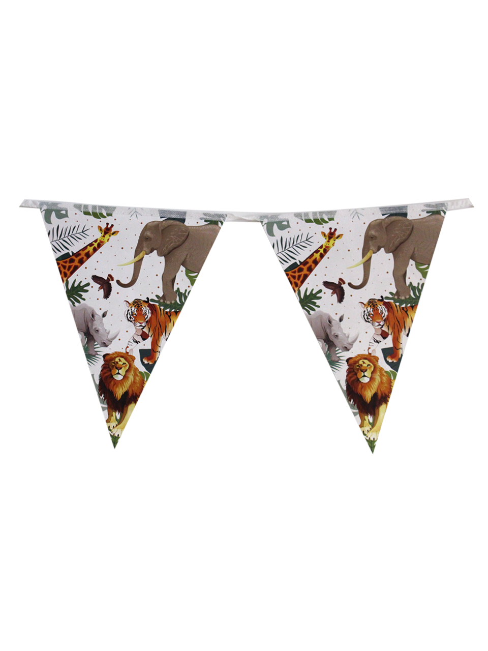 Wild Safari Temalı Flama Bayrak Asılabilir Doğum Günü Süsü